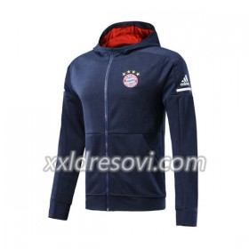 FC Bayern München Trening Jakna Kapuljačom 2017-18 Plava